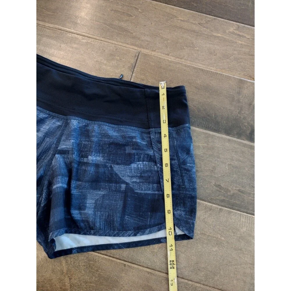LULULEMON Women's Run Times navy blue print 4